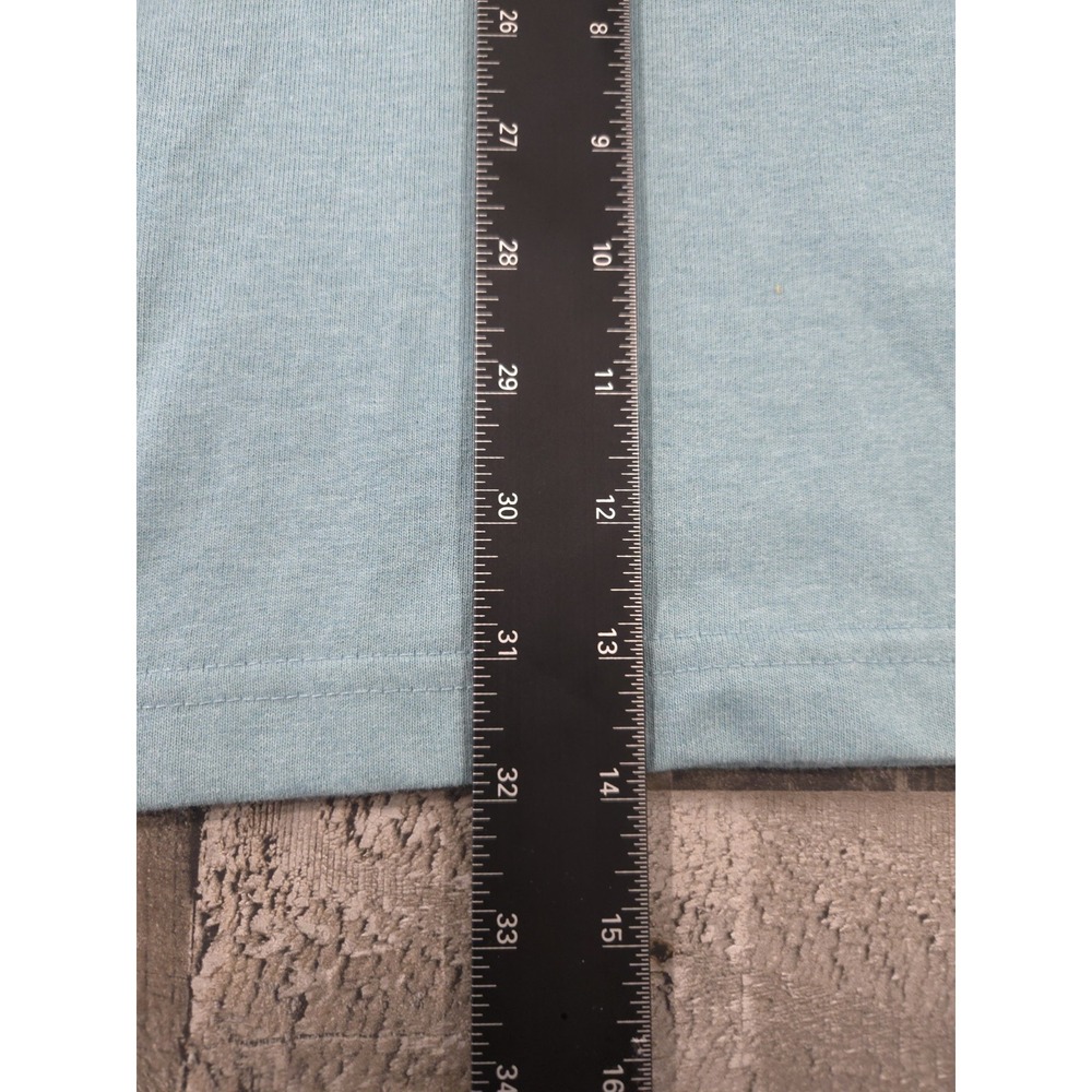 NWT Carhartt Men's Loose Fit Short-Sleeve Henley T-Shirt in heathered sage green - Picture 6 of 7